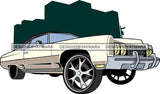 Muscle Car Antique Roadrunner Engine Rims Retro Classic Bad Ass Gangster Downtown Background Auto SVG Cutting Files For Silhouette Cricut