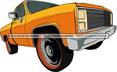 Muscle Car Antique Engine Retro Classic Bad Ass Truck Gangster SVG Cutting Files For Silhouette Cricut