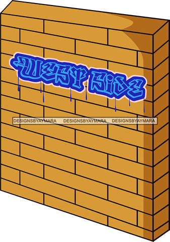 Neighborhood Urban Buildings Bricks Wall Graffiti Streets Hood Gangster  SVG Cutting Files For Silhouette Cricut