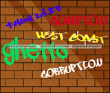 Neighborhood Urban Buildings Bricks Wall Graffiti Streets Hood Gangster  SVG Cutting Files For Silhouette Cricut