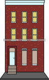 Neighborhood Urban Buildings Street  Hood Gangster SVG Cutting Files For Silhouette Cricut