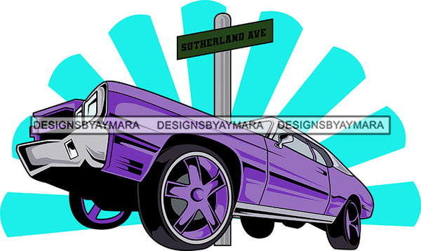 Muscle Car Antique Roadrunner Engine Retro Classic Bad Ass Gangster Rims Street Signs Background Auto SVG Cutting Files For Silhouette Cricut