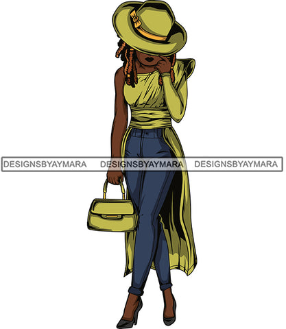 Afro Lola Flow Too Strong Elegance Elegant Woman Glamour Sexy Confident Lady .SVG Clipart Vector Cutting Files