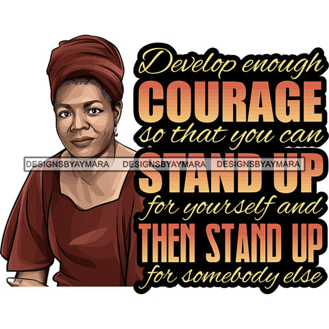 Maya Angelou Quotes African American Leader Proud Roots .SVG Clipart Vector Cutting Files