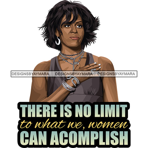 Michelle Obama Quotes African American Leader Proud Roots .SVG Clipart Vector Cutting Files