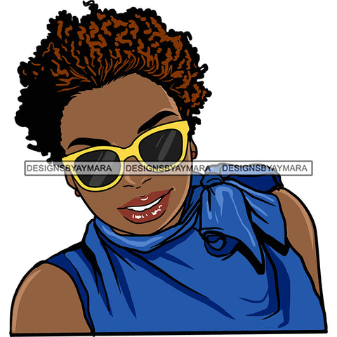 Afro Black Woman Sister-lock Hairstyle .SVG Cutting Files For Silhouette Cricut and More!