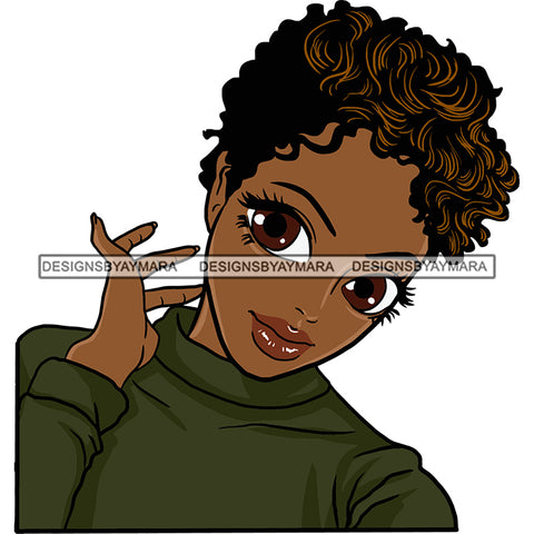 Afro Woman Short Hairstyle SVG Files For Cutting and More!