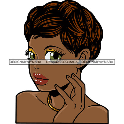 Afro Woman Short Hairstyle SVG Files For Cutting and More!