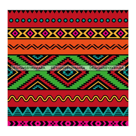 Mexican Aztec Pattern Colorful SVG Cutting Files For Silhouette Cricut