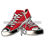 Sneaker Shoes Casual Training Isolated Fashion Sport Style Footwear SVG JPG PNG Layered Cutting Files For Silhouette Cricut More