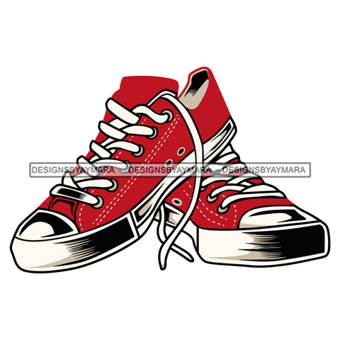 Sneaker Shoes Casual Training Isolated Fashion Sport Style Footwear SVG JPG PNG Layered Cutting Files For Silhouette Cricut More