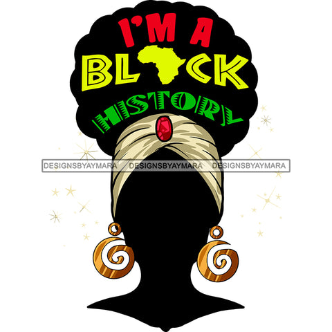 I'm Black History SVG JPG PNG Vector Clipart Cricut Silhouette Cut Cutting