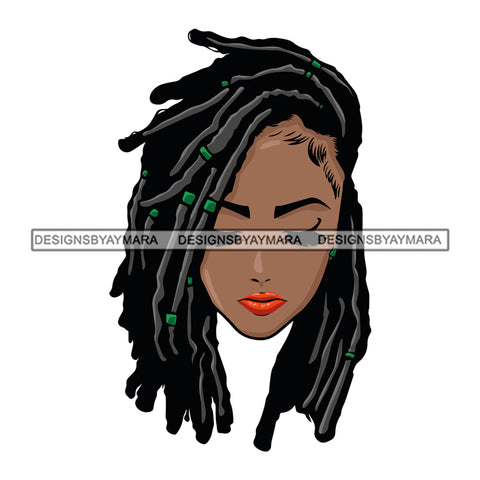 Afro Woman Dreads Braids Hairstyle Boss Lady Dope Diva Glamour Hot Selling .SVG Cutting Files For Silhouette Cricut and More!