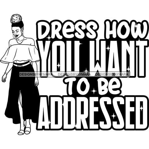 Afro Mature Woman Life Quotes Nubian Classy Headwrap Up Do Hairstyle B/W SVG JPG PNG Designs Cricut Silhouette Cut Cuttings