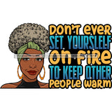 Afro Mature Woman Life Quotes Nubian Classy Headband Puffy Up Do Hairstyle SVG JPG PNG Designs Cricut Silhouette Cut Cuttings