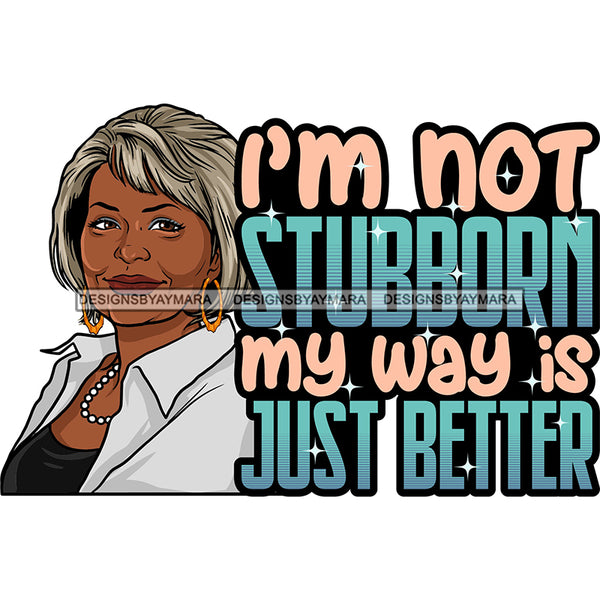 Afro Mature Woman Portrait Life Quotes Nubian Classy Short Hairstyle SVG JPG PNG Designs Cricut Silhouette Cut Cuttings