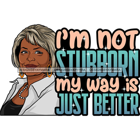 Afro Mature Woman Portrait Life Quotes Nubian Classy Short Hairstyle SVG JPG PNG Designs Cricut Silhouette Cut Cuttings