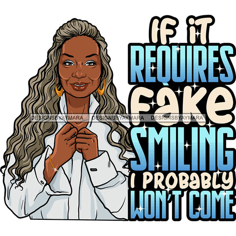 Afro Mature Woman Portrait Life Quotes Nubian Classy Long Curly Hairstyle SVG JPG PNG Designs Cricut Silhouette Cut Cuttings