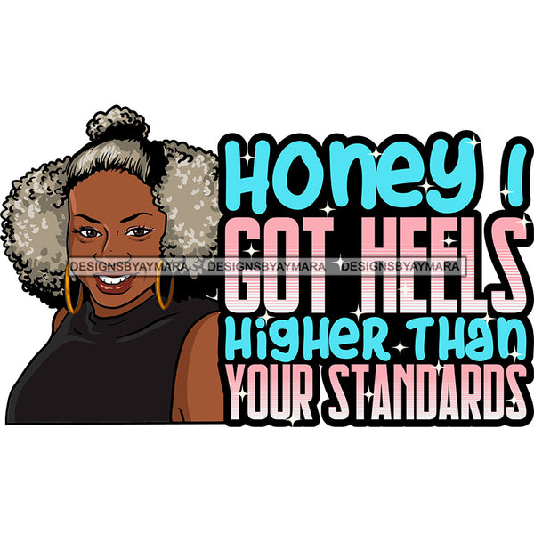 Afro Mature Woman Life Quotes Nubian Classy Pigtails Hairstyle SVG JPG PNG Designs Cricut Silhouette Cut Cuttings