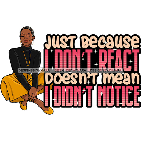 Afro Mature Woman Sitting Down Life Quotes Glasses Nubian Classy Short Hairstyle SVG JPG PNG Designs Cricut Silhouette Cut Cuttings