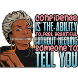 Afro Mature Woman Sitting Down Life Quotes Glasses Nubian Classy Short Hairstyle SVG JPG PNG Designs Cricut Silhouette Cut Cuttings