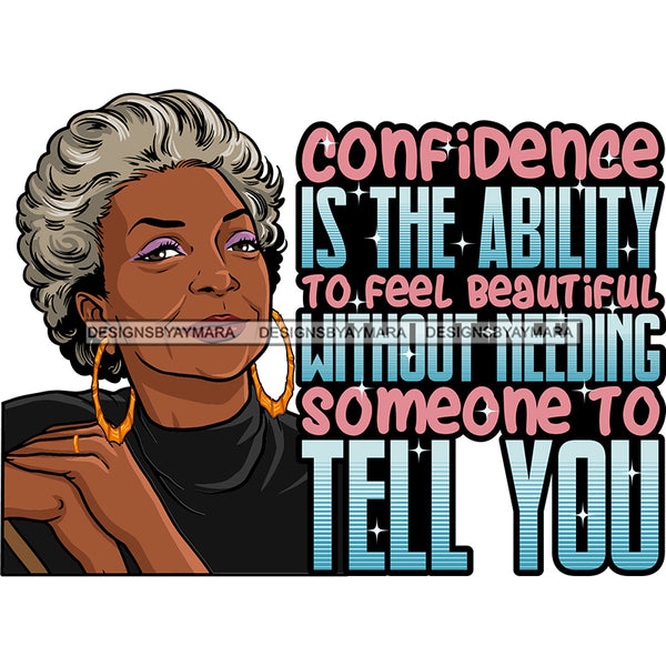 Afro Mature Woman Sitting Down Life Quotes Glasses Nubian Classy Short Hairstyle SVG JPG PNG Designs Cricut Silhouette Cut Cuttings