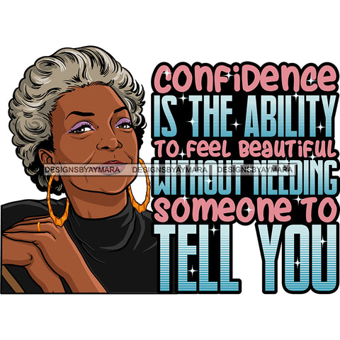 Afro Mature Woman Sitting Down Life Quotes Glasses Nubian Classy Short Hairstyle SVG JPG PNG Designs Cricut Silhouette Cut Cuttings