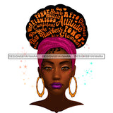 Flawless Black Woman With Words In Afro With Face JPG PNG  Clipart Cricut Silhouette Cut Cutting
