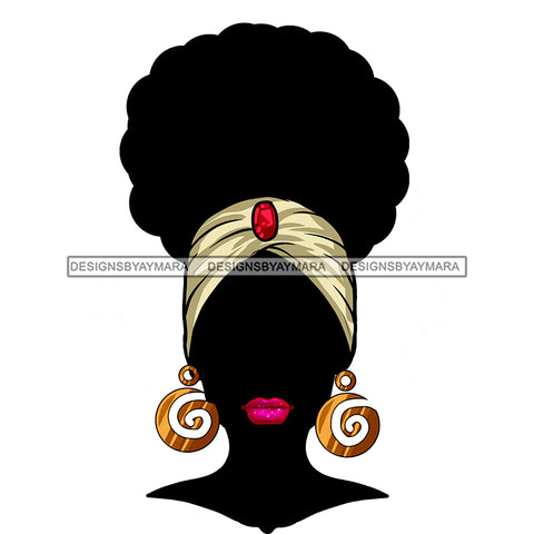 Power Black Woman With Full No Face Headwrap JPG PNG  Clipart Cricut Silhouette Cut Cutting