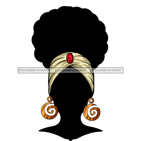 Power Black Woman No Face Headwrap JPG PNG  Clipart Cricut Silhouette Cut Cutting