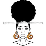 Black Woman Full White Face  JPG PNG  Clipart Cricut Silhouette Cut Cutting