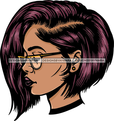 Afro Woman Diva Glamour Goddess Dark Skin Color SVG Cutting Files For Silhouette Cricut and More!