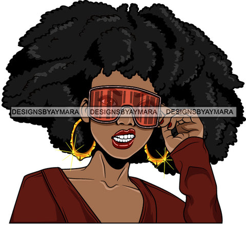Afro Lola Boss Lady Dope Diva Mean Face Glamour Hot Selling.SVG Cutting Files For Silhouette Cricut and More!