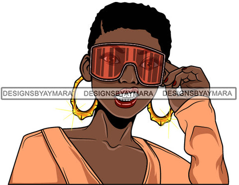 Afro Lola Boss Lady Dope Diva Mean Face Glamour Hot Selling .SVG Cutting Files For Silhouette Cricut and More!