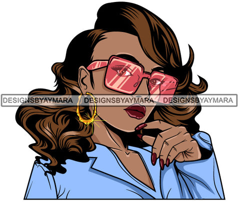 Afro Lola Boss Lady Dope Diva Glamour Hot Selling .SVG Cutting Files For Silhouette Cricut and More!