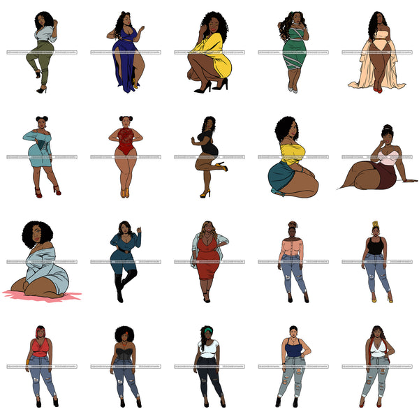 Special Bundle 209 BBW Proud Goddess Curvy Sassy SVG Files For Cutting Printing and More!