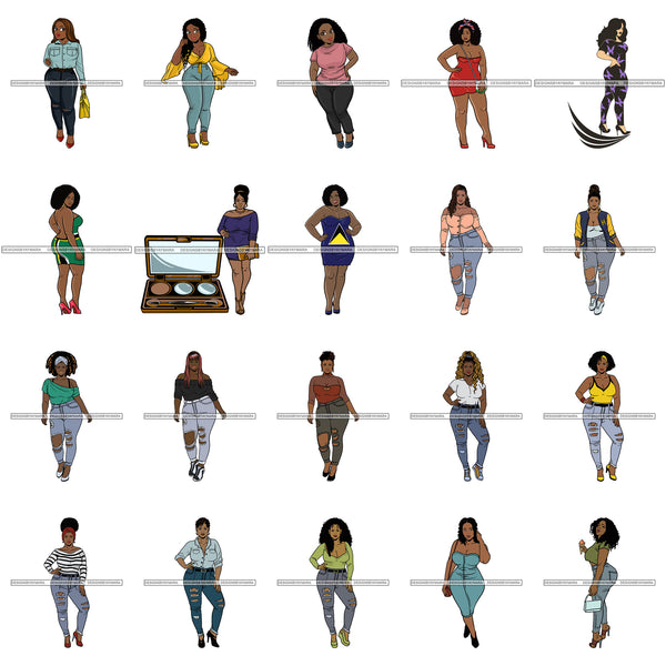 Special Bundle 209 BBW Proud Goddess Curvy Sassy SVG Files For Cutting Printing and More!