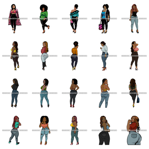 Special Bundle 209 BBW Proud Goddess Curvy Sassy SVG Files For Cutting Printing and More!