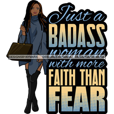 Fashion Woman Melanin Bad Ass Life Quotes .SVG Cutting Files For Silhouette Cricut and More!