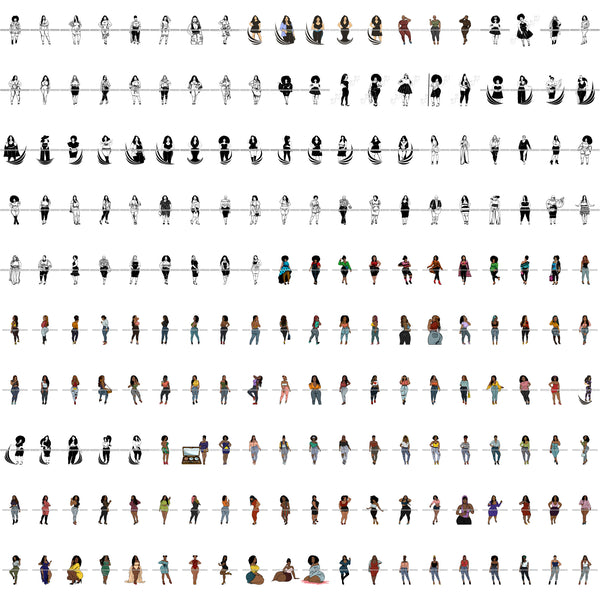 Special Bundle 209 BBW Proud Goddess Curvy Sassy SVG Files For Cutting Printing and More!