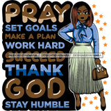 Afro Classy Lola Elegance Glamour Church Lady God Lord Dios Quotes .SVG Clipart Vector Cutting Files For Circuit Silhouette Cricut and More!