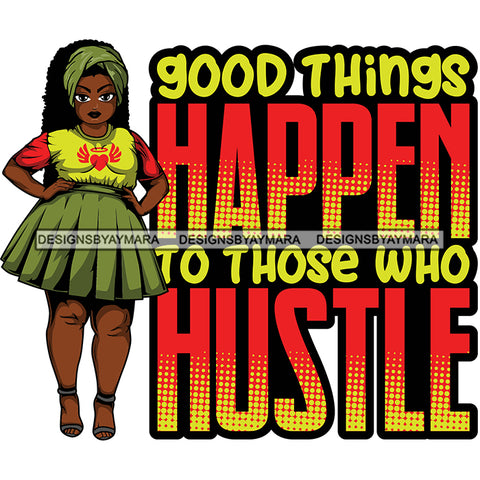 Afro Thick Classy Lola Boss Lady Hustle Quotes .SVG Cutting Files For Silhouette and Cricut and More!