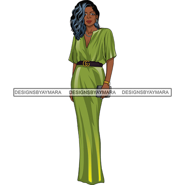 Bundle 6 Classy Afro Woman African American Goddess SVG PNG JPG Cutting Files