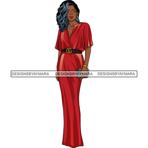 Bundle 6 Classy Afro Woman African American Goddess SVG PNG JPG Cutting Files