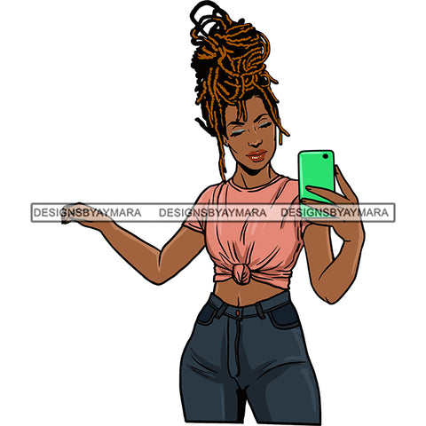 Afro Woman Braids Dreadlocks Sister-Locks Dreads Locks Hairstyle .SVG Cut Files For Silhouette and Cricut