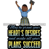 Afro Lola Praying Begging Asking God Lord Faith Strength Quotes .SVG Vector Clipart Cutting Files For Silhouette Cricut and More!