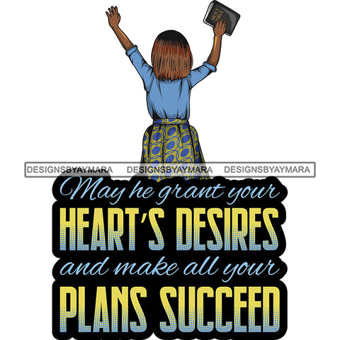 Afro Lola Praying Begging Asking God Lord Faith Strength Quotes .SVG Vector Clipart Cutting Files For Silhouette Cricut and More!