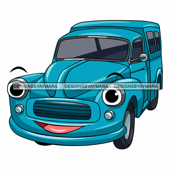 Vintage 50's 60's 70's Car Cartoon Character Automobile Luxurious Muscle Machine Speed Transportation Antique Wagon SVG JPG PNG Vector Clipart Cricut Silhouette Cut Cutting
