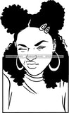 Ghetto Woman Face American Gangster Urban Swag Hip Hop Girl .SVG Cutting Files For Silhouette Cricut and More!