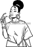 Ghetto Woman Face American Gangster Urban Swag Hip Hop Girl .SVG Cutting Files For Silhouette Cricut and More!